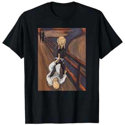 Lustiges Jiu Jitsu – weißer Gürtel schreit beim Beinschloss T-Shirt