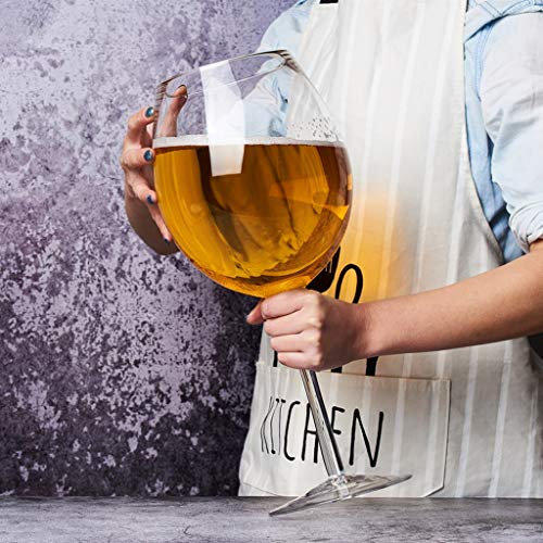 XFZJCHAP Copa de Cerveza de Gran tamaño, Copa de Vino de Gran Capacidad, Copa Extra Grande Gigante, Copa de champán para Vino Tinto