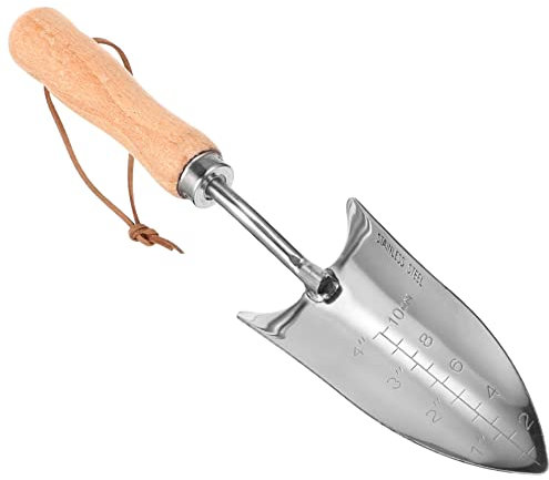 GAROZATION Petite Truelle De Jardin Acier Inoxydable pour Plantation Et Désherbage Outil Léger De Jardinage avec Manche Ergonomique pour Creuser Fleurs Et Plantes