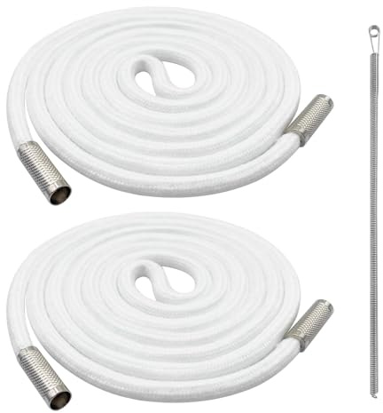 Felpa con cappuccio e pantaloni da jogging - 2 pezzi (140 cm, bianco) con ago da infilare | Allineamento per jogging e felpe | Cordino durevole