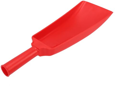 Fafeicy La Louche à Eau à Pelle en Plastique Légère Multifonctionnelle avec Trou de Poignée de Rame PP 35 Mm de Diamètre adapté au Jardinage, à La Pêche (rouge)