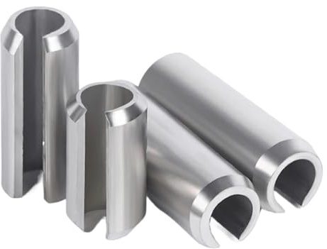 Geteilte Federstifte M8 304 Edelstahl Federtyp Zylinderstifte Schlitzdübel(M8X40mm-3pcs)