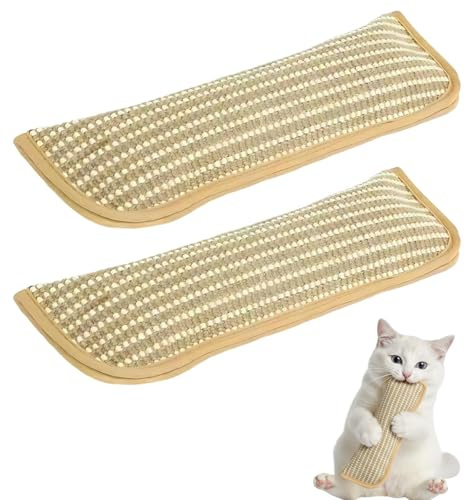 PjuQow Katzenminze Kissen 2er Set, Katzenkissen Minze für Spielstunden, Weiches Katzenminze Spielzeug mit Kratzfestem Stoff, Bequeme Ruhekissen für Wohnung und Haus, 30 x 20 cm Größe