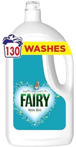 Fairy Non Bio Washing Liquid Laundry Detergent, 130 Washes 4.03l, Voted No1 for Sensitive Skin