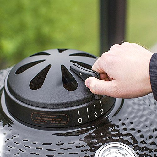 Dracarys Charcoal Kamado Cast Aluminum Top Vent Chimney for Vision Grills Classic B Series 18 Inch Pit Boss 71220, 71240