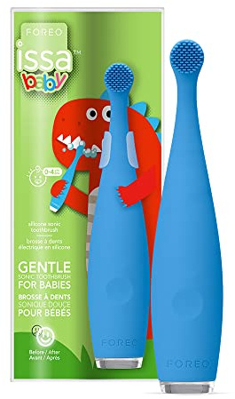 FOREO ISSA Baby Mjuk Ultraljudstandborste för 0-4 år Baby Bubble Blue