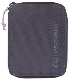 Lifeventure Brieftasche im Bifold-Design, mit Reißverschluss und RFID-Schutz - Schmale Geldbörse für Reisen aus umweltfreundlichem Recyclingmaterial