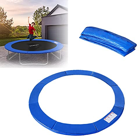 LARS360 Trampolin Randabdeckung Sicherheitsmatte Federabdeckung aus PVC PE für Ø244cm Ø305cm Ø366 cm Trampolin, UV-resistent, Reißfestes Sicherheitsmatte Randabdeckung (Blau, für Ø 305cm / 10ft)