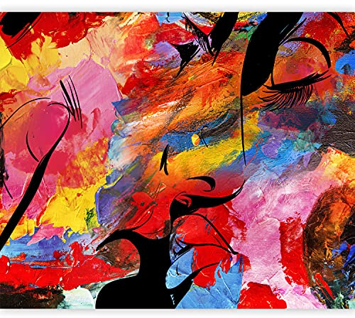 murando - Vlies Fototapete Abstrakt 350x256 cm Vlies Tapeten Wandtapete XXL Moderne Wanddeko Design Wand Dekoration Wohnzimmer Schlafzimmer bunt Kuss Liebe Love Paar h-C-0230-a-a