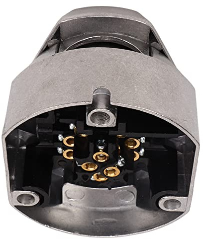 Prise de Remorque, Connecteur de Remorque 13 Broches Connecteur de Remorque Femelle en Alliage D'aluminium 12V pour Caravanes de Remorque Standard EU