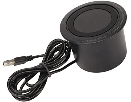 Kabelloses Schreibtisch-Ladegerät, Integriertes Kabelloses Desktop-Ladepad, Übertemperaturschutz, Plug-and-Play, Versteckte Kabellose Ladestation für Cafés, Bars, Flughäfen, Schreibtische