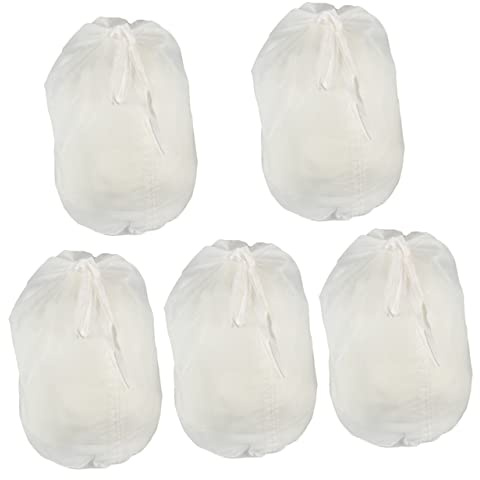 Alipis 5pcs Fine Mesh Strainer Nut Milk Bag Reusable Brew Bag Drawstring Coffee