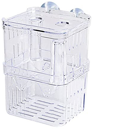 Aquarium Doppelterdeck Klare Fischzucht Isolation Aquarium Züchter Fischtank Schlinke Inkubator Fish House Home Aquarien (Size : Medium)