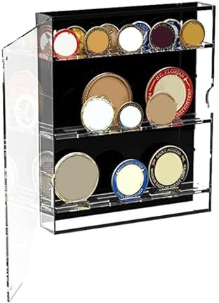 Opilroyn Bargelddisplay – Sammelbox aus transparentem Acryl für Bargeld – Wanddekoration, Aufbewahrungskoffer mit magnetischer Tür für Arbeitszimmer, Wohnzimmer, Schlafsaal