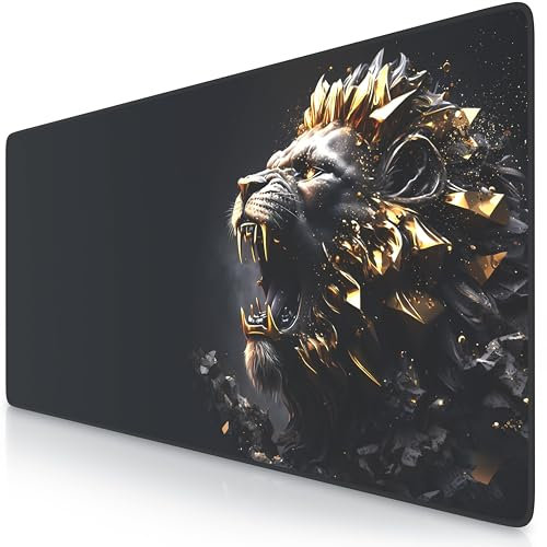 TITANWOLF - Tapis de Souris Gaming XXL 900x400mm, Mouse pad mat, sous-main Bureau Gamer Extra Large en Tissu, Base antidérapante, Haute précision et vitesse, pour souris claviers Roccat Razer Logitech