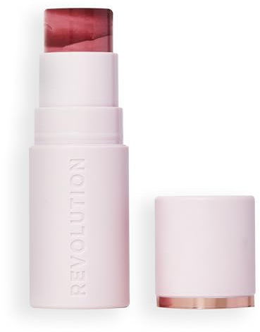 Revolution, Skin Silk Marble Blush Stick, Colore Modulabile per Guance, Occhi e Labbra, Formula Crema-Polvere, Vegan & Cruelty-Free, Sundown Spice, 4.5g