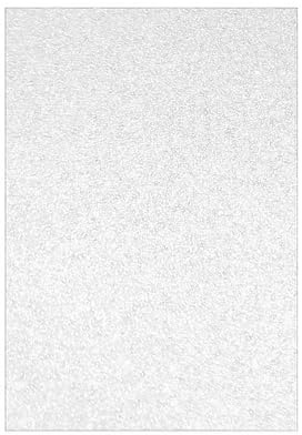 Sixstore 10 ark glitter kartongpapper, A4 premium glittrande kort papper för klippbok, gör-det-själv-projekt, festdekoration, låda omslag 250 GSM/100 kg, vit