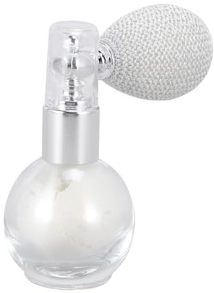DONFAMDS Perfume Bottle Powder Spraying Tool Für Frauen Glitzer Körperpuder Sprühbar Hochglanz Loose Powder Sprayer Vielseitig Anwendbar Für Gesicht Körper Haare Perlweiß