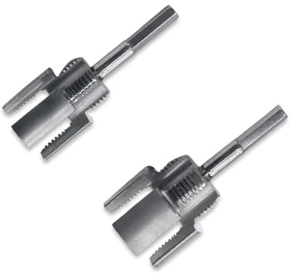 ZHYUAN 2 pezzi Strumento di filettatura per tubi,1/2 3/4 Tagliatubi filettati,Utensile per filettatura in PVC,Filettatura per tubi interni ed esterni,Adatto per tubi in PVC per tubi dell'acqua