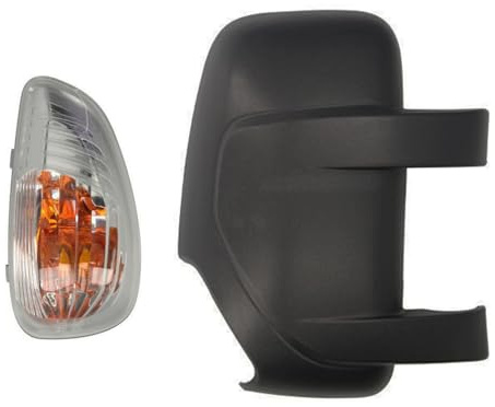 Alloggiamento per specchio retrovisore + indicatore di direzione destro compatibile con Renault Master III, Opel Movano B, Nissan NV400, Vauxhall Movano Mk2 2010 + cappuccio per specchio retrovisore