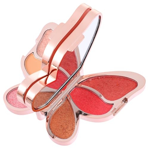 FRCOLOR Lidschattenpalette für Frauen mit 6 Farben Langlebiges Make Up und Reich an Farbe Abs Material für Anfänger und Profis im Alltag