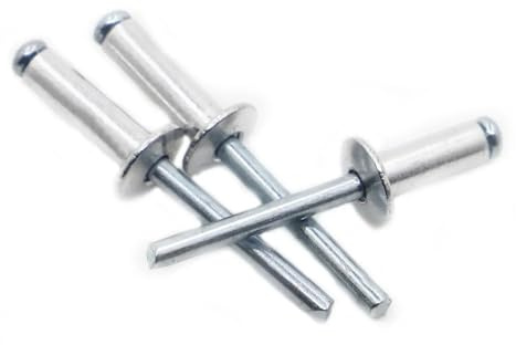 Kernziehnieten Aluminium-Kuppelkopf-Rundnieten mit Brechdorn, Blindnieten, Nagel-Popnieten, Schaft-Auspuffnieten M2.4 M3.2 M4 M5 M6(M6 10pcs,6mm)