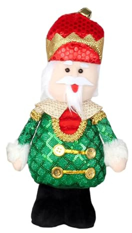 Gcljlmy Bambola Schiaccianoci Schiaccianoci Personaggio Scrivania Decorazione Natalizia Decorazione Natale Camera da Letto Camino Ufficio (Cappello Rosso)