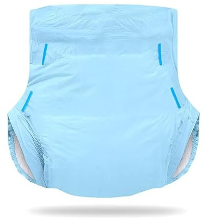 Landofgenie Erwachsenen Windeln 10 Stück, Blau, (L 36-46) | 5000 ml Saugvolumen, hohe Saugfähigkeit, extra saugstark für die Nacht, Einmalgebrauch