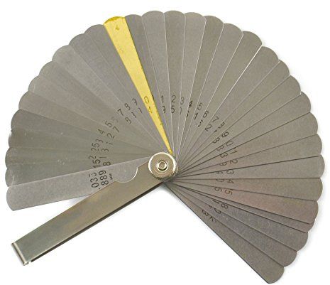 32 Blade spessimetro metrico e imperiale punterie Gap misurare la candela TE918