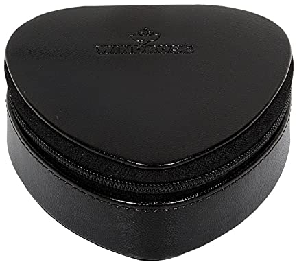 Windrose Kleine Herzdose Merino Moda/schwarz