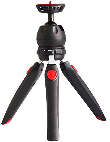 POLAM-FOTO Mini Tripod Portable Aluminium 24cm Kamera Stativ Klein, SLR Cameras and Mirrorless Cameras, Black,Mini Stativ Kamera