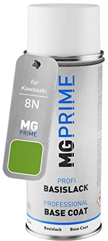 MG PRIME Motorcykellack sprayburk för Kawasaki 8N Candy Lime Green Metallic