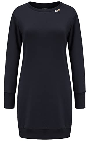 DOTIN Pullover Långa Dam Höst Vinter Klänningar Elegant Sweatshirt Hoodie Hoody Tröja Blå L