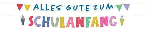 Folat 66081 Buchstabengirlanden Schulanfang - 1,5 Meter