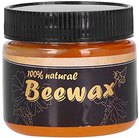 Wasserfestes Boden-Bienenwachs, Ungiftige Bienenwachspolitur Holzmöbel, Tisch, Stuhl, Schrank (Eine Flasche Bienenwachs + 2 Handtücher)
