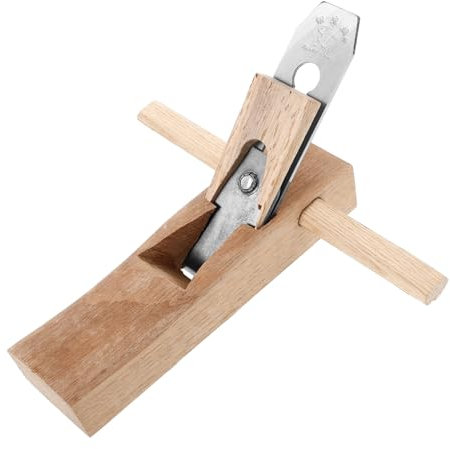 ORFOFE Verstellbarer Handhobel Für Holz Mit Messingführung Stabiler Holzhobel Für Schreiner Sicherer Dickenhobel Für Präzises Hobeln Und Glattes Trimmen Manuelle Bedienung Für Effiziente