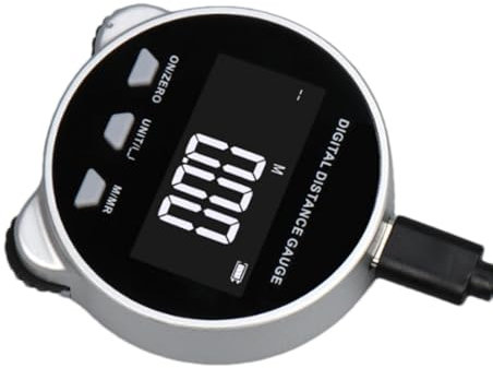 Nastro di misurazione digitale elettronico, righello a rullo con display digitale - Nastro di misurazione rotabile ad alta precisione da 656 piedi | Nastro di misurazione ricaricabile con display LCD