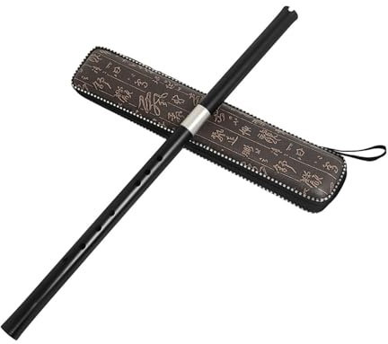 WHAMVOX Chinesische Tragbar aus Rosenholz Flöte Traditionelle 8-loch Präzise Zwei Stück F-ton Musikinstrument und für Anfänger und Schüler