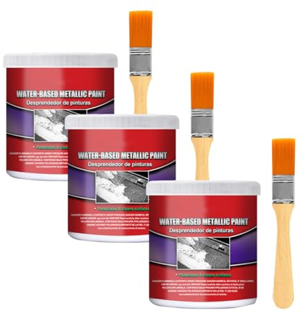 Sverniciatore per metalli a base d'acqua, inibitore di ruggine per metalli, vernice antiruggine per metalli, sverniciatore per metalli (3PCS)