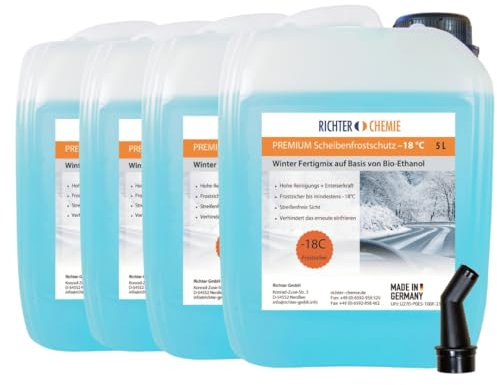 Richter Chemie | Premium Scheibenfrostschutz | -18°C | Gebrauchsfertig | 20 Liter | Auto Scheibenwaschanlage | Citrus Duft