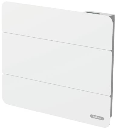 Radiatore a inerzia a secco ecologico - basso consumo - Termostato digitale regolabile, design moderno e riscaldamento permanente (1000 W)