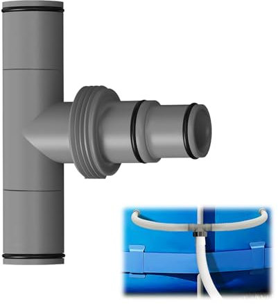Schlauchverbinder 32mm/38mm, Poolschlauch Verbinder 1,25/1,5 Zoll Pool Schlauchadapter für Intex Bestway Coleman, Gartenschlauch Schlauchverbinder Anschlussset mit Gummiringe (1,25/1,5 Zoll)