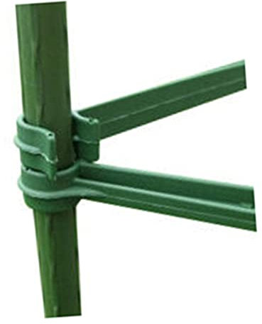 FONDOTIN 24pièces Supports De Plantes Plastique pour Et Concombres Barres De Extensibles pour Vignes Grimpantes Accessoires De Jardinage Réutilisables Et