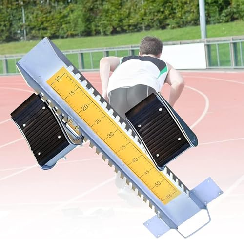 Pedales de bloque de arranque ajustables para entrenamiento de pista y campo