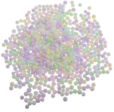 Amosfun Füllmaterial für Sitzsäcke aus Leichtem Schaumstoff 100g Komfortable Polsterung für Sofa Kissen und Kuscheltiere für Heimdekoration und Freizeit Zufällige Farbe