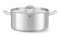 HENDI Marmite, basse, couvercle avec trous de vapeur, pot de cuisson, casserole, braisière, faitout, convient à toutes les sources de chaleur, lavable au lave-vaisselle, 12L, ø320x(H)150mm, inox