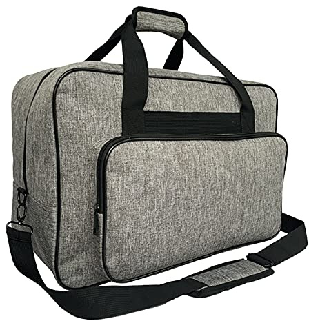 Harilla Nylon-Maschinen-Tragetasche mit Schultergurt, Universal Overlock Nähmaschinen-Tragetaschen-Abdeckungen Auswahl Startseite, Grau