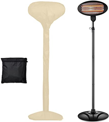 Housse de chauffage de terrasse électrique entièrement couverte étanche COOSOO Jardin extérieur Housse de chauffage électrique anti-poussière anti-UV Protection toutes saisons universelle avec sac de