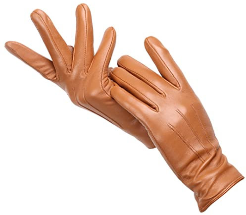 Wintermode Damen Lederhandschuhe, Auto fahren, warm zu halten, Winterhandschuhe, weiches Schaffell, Damenhandschuhe