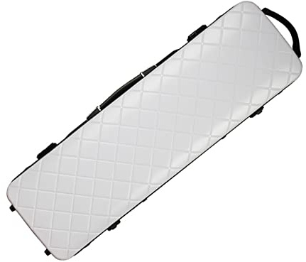Professioneller Rechteckiger Violinenkoffer In 4/4-Größe, Ultraleichte Kohlefaser Mit Hygrometer Fachmann Geigenkoffer (Color : 01)